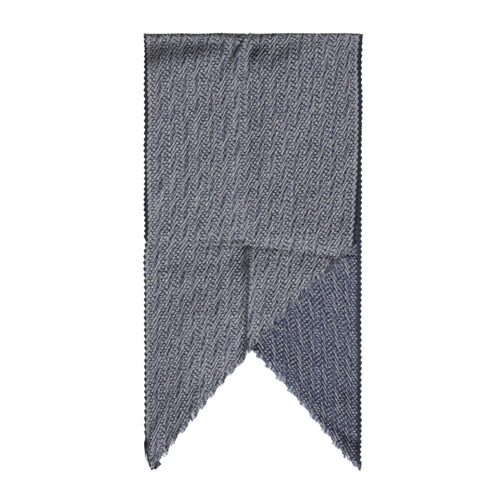 Giorgio Armani Gray Silk Blend Scarf Grey Écharpe légère