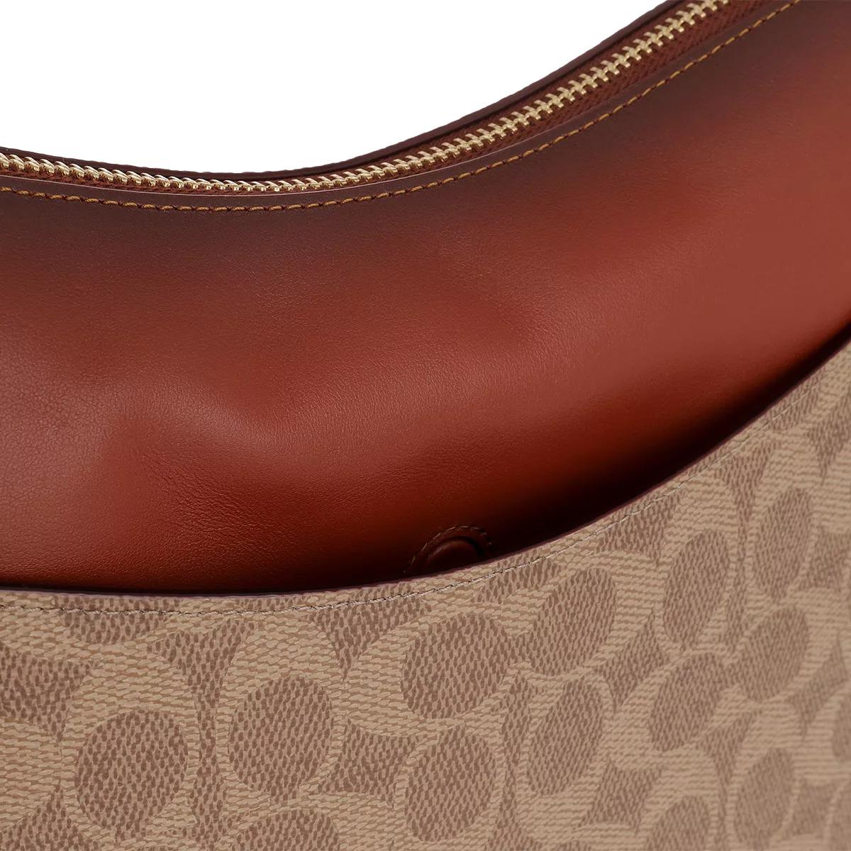 Coach Coated Canvas Signature Chaise Crossbody - Tan Rust