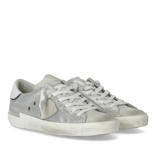 Philippe Model Low-Top Sneaker Prsx Low Metal Silver Sneaker White