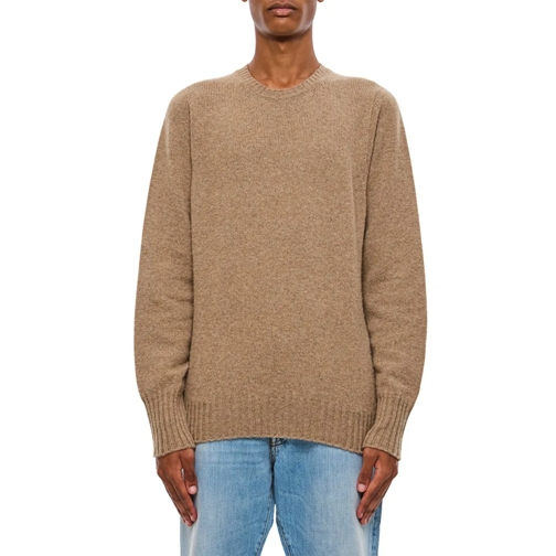 Drumohr Trui Crew Neck Sweater Brown