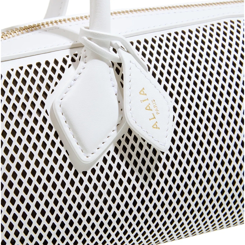 Alaia Schultertasche Teckel Medium Bag Blanc Optique(Image 4)