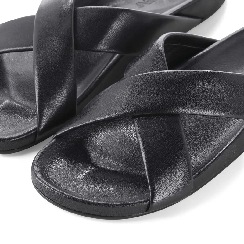 Saint Laurent Schnürschuhe Sandalen aus Leder schwarz(Image 3)