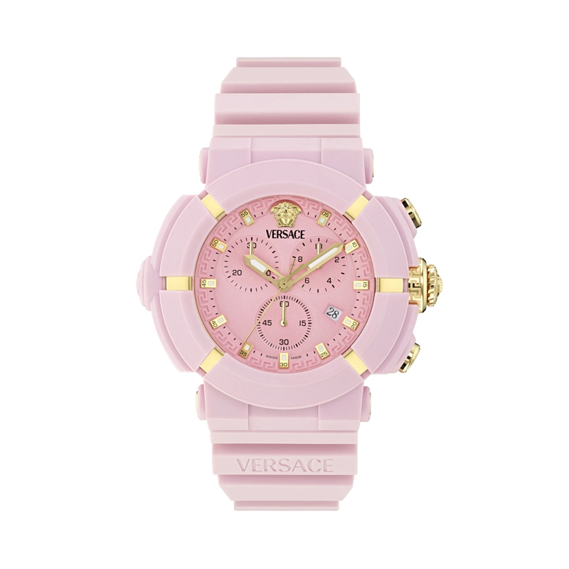 Versace Quarzuhr Quarz Chronograph Uhr Versace Real Active Chrono pink