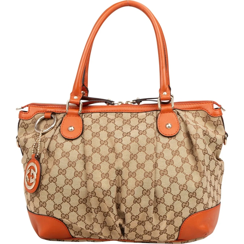 Gucci Tote GG Monogram Sukey Handbag braun
