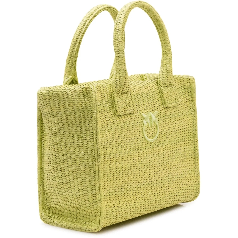 Pinko Weekender Borsa Beach Shopper Mini con Manici gelb(Image 2)