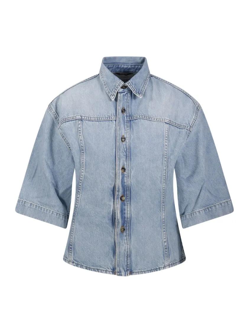 Thumbnail - Haikure - Lilas Denim Shirt - Größe L - blau