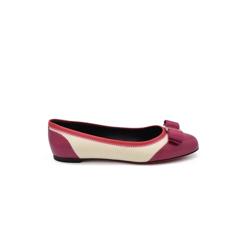 Salvatore Ferragamo Ballerines Varina Ballet Flats Burgundy