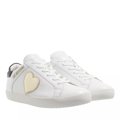 Love Moschino Sneakerd Casse25 Vit  Bianco Nero scarpa da ginnastica bassa