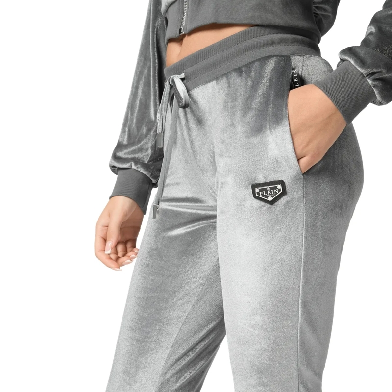 Philipp Plein Jogginghose Jogginghose Skull Mit Schmucksteinen grau(Image 5)