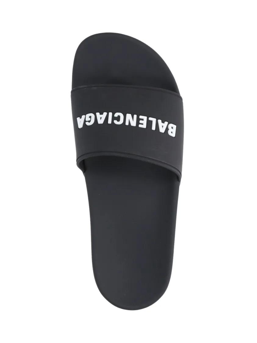 Thumbnail - Balenciaga Loafer - "Pool" Slide Sandals – Black - Gr. 40 (EU) - in Schwarz - für Damen