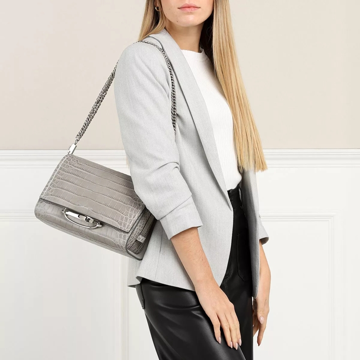 Alexander McQueen The Story Crossbody Bag Grey Sac bandouli re