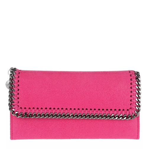 Stella McCartney Continental Flap Wallet Shaggy Deer Pink Continental Wallet-plånbok