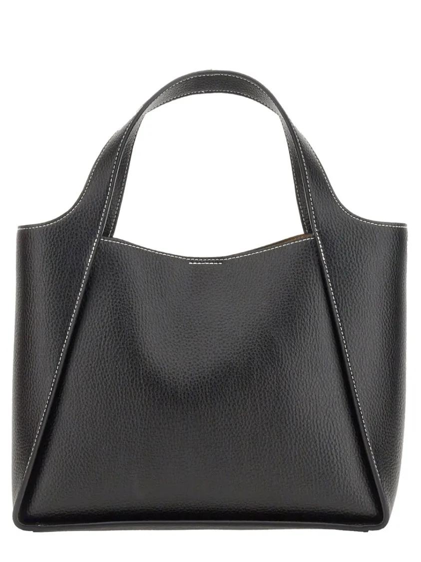 Stella Mccartney Hobo bags Structured Shoulder Bag With Double Handle in zwart