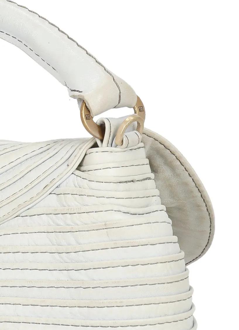 Majo Hobo bags Grey Leather Shoulder Bag in grijs