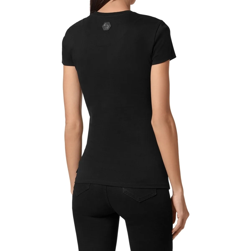 Philipp Plein T-Shirt T-Shirt Mit Schmucksteinen schwarz