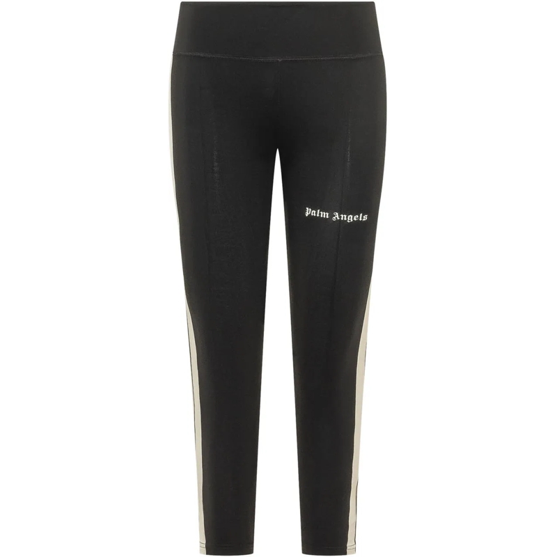 Palm Angels  Leggings Sportivi con Banda Laterale e Logo schwarz