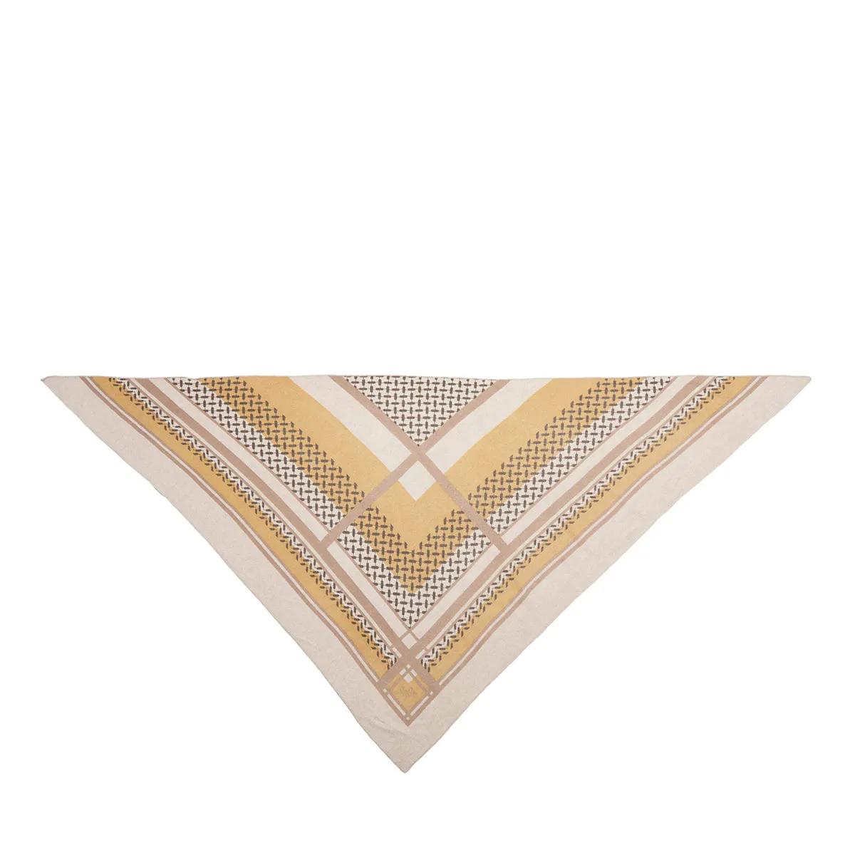 Lala Berlin Tücher & Schals - Triangle Double Heritage - Gr. unisize - in Beige - für Damen