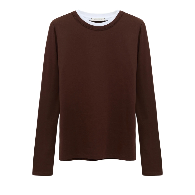 Dorothee Schumacher Top ALL TIME FAVORITES shirt coffee