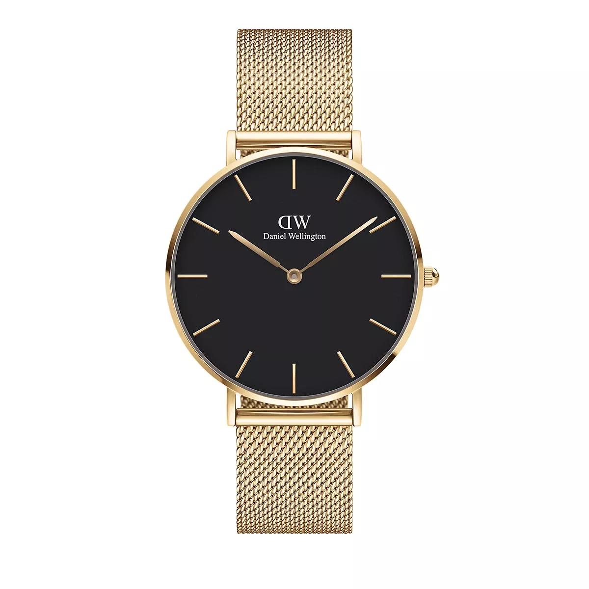 Daniel Wellington Petite 36mm Watch Evergold Black Quartz Watch