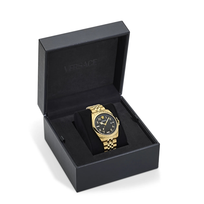 Versace Quarzuhr Quarz Analog Uhr Versace Anteo (Wc-9H) gold(Image 3)
