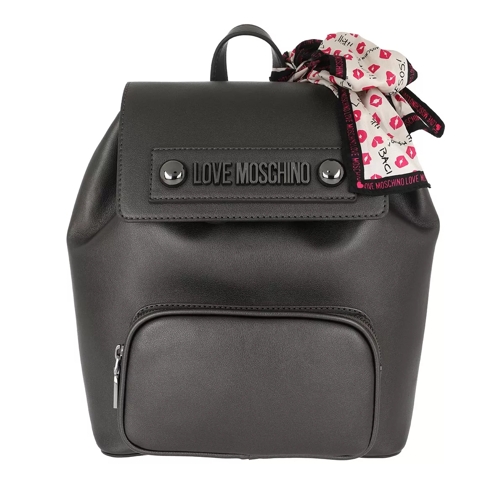 Love Moschino Backpack Natural Grain Leather Fucile Rugzak