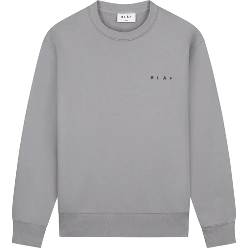 ØLÅF Pullover Hussein Knitwear Nostalgia Face Crewneck grau