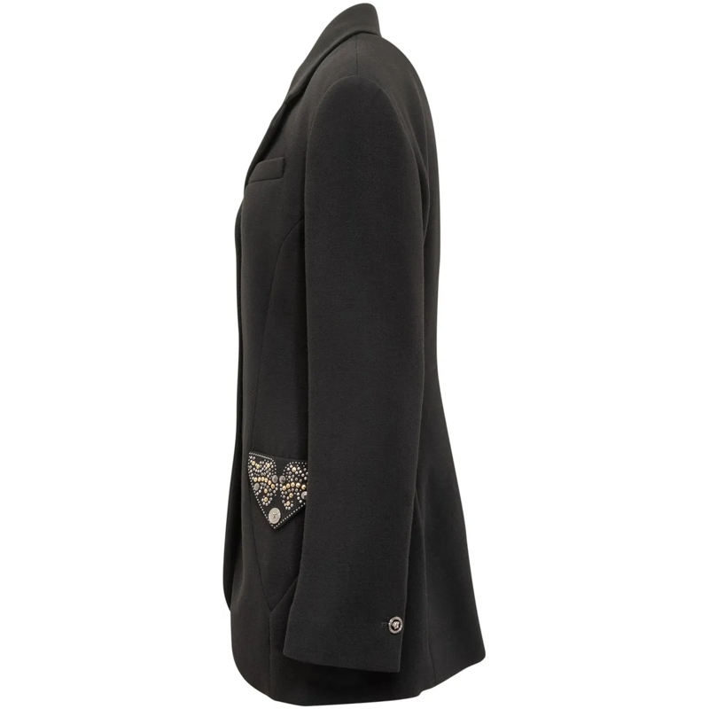 Versace Blazer Versace Blazer con Dettagli Gioiello schwarz(Image 3)