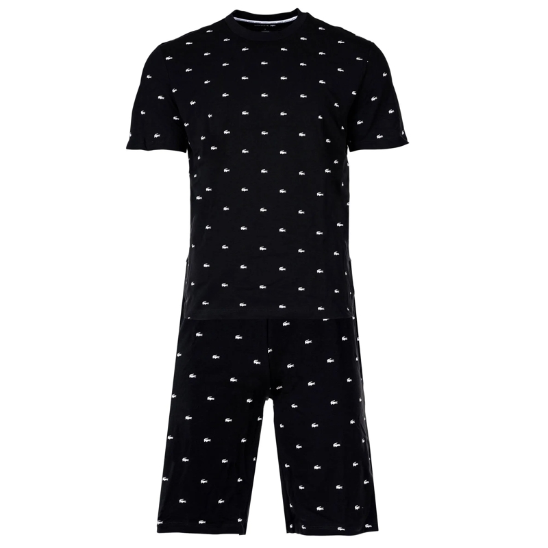 Lacoste  Pyjama Set Classique Lacoste schwarz