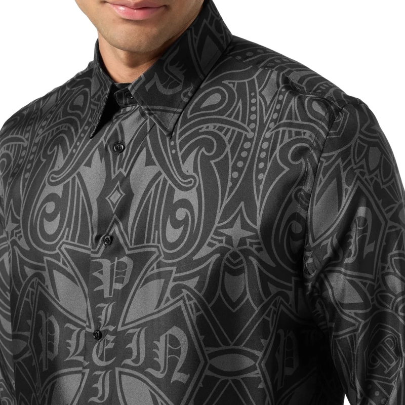 Philipp Plein Hemd Hemd Gothic Plein schwarz(Image 5)