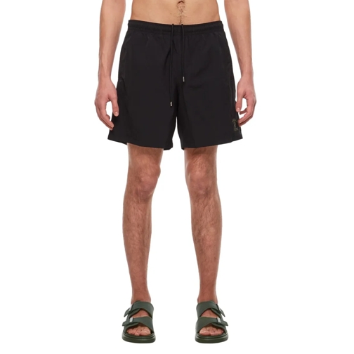 Alexander McQueen  Varsity Skull Swimshorts Brown