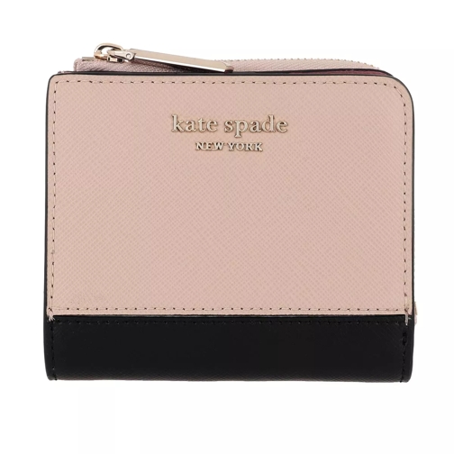 Kate Spade New York Small Bi Fold Wallet Warm Beige Black Tvåveckad plånbok
