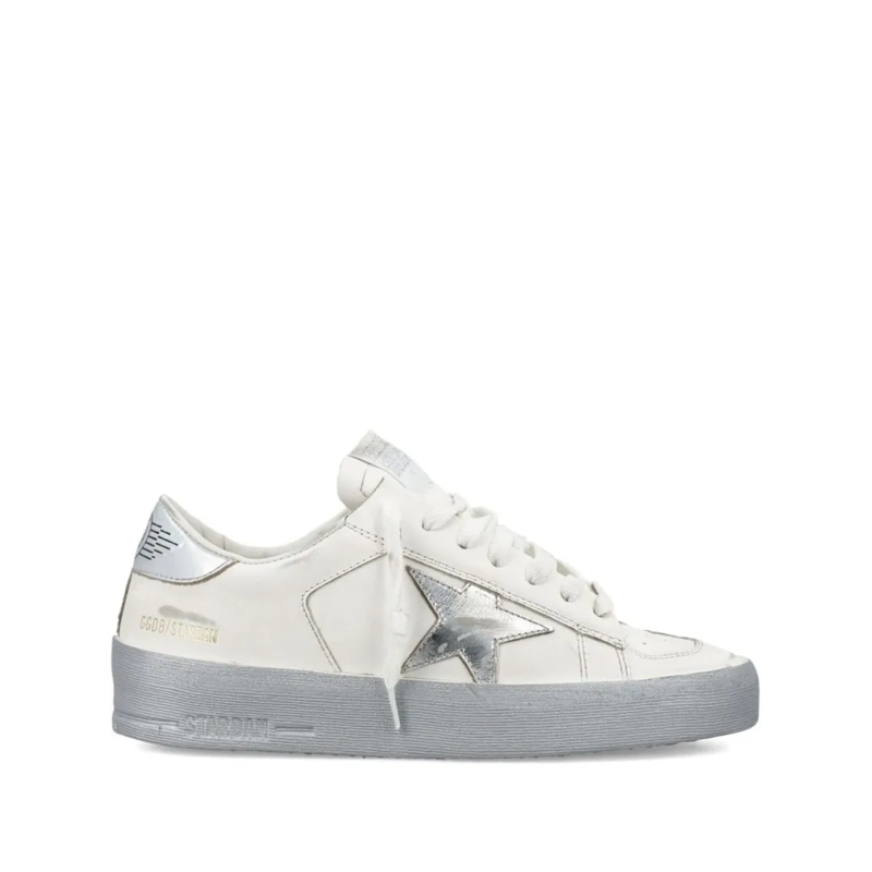 Golden Goose Lage-top sneaker Low-Top Sneakers With Metallic Silver Star Detail Grey