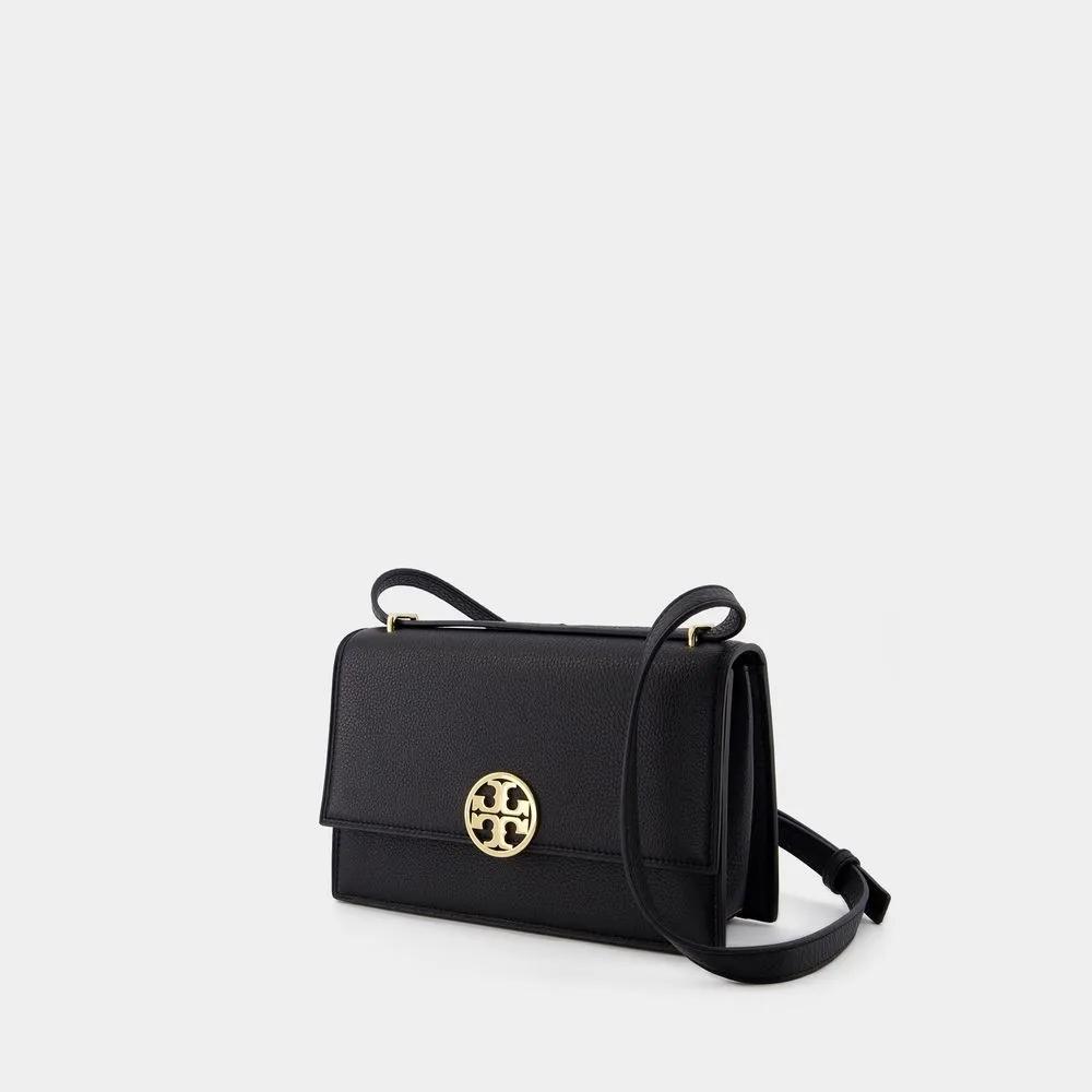 TORY BURCH Zwarte Crossbody Tas met Magnetische Sluiting Black Dames