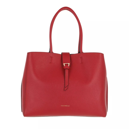 Coccinelle Alba Handbag Bottalatino Leather Ruby Shopping Bag