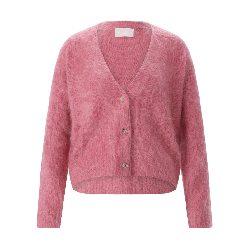 Hemisphere Cardigan Strickjacke aus Kaschmir pink