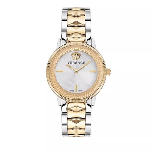Versace V-Tribute SS & Yellow Gold Tone Quartz Horloge