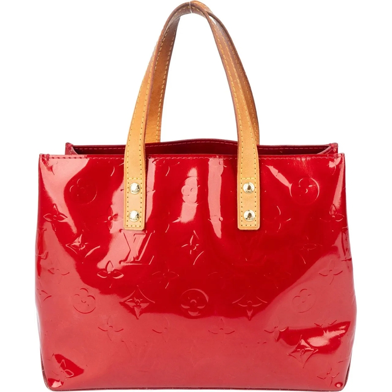 Louis Vuitton Sac à bandoulière Louis Vuitton Red Vernis Monogram Reade PM Handbag rot