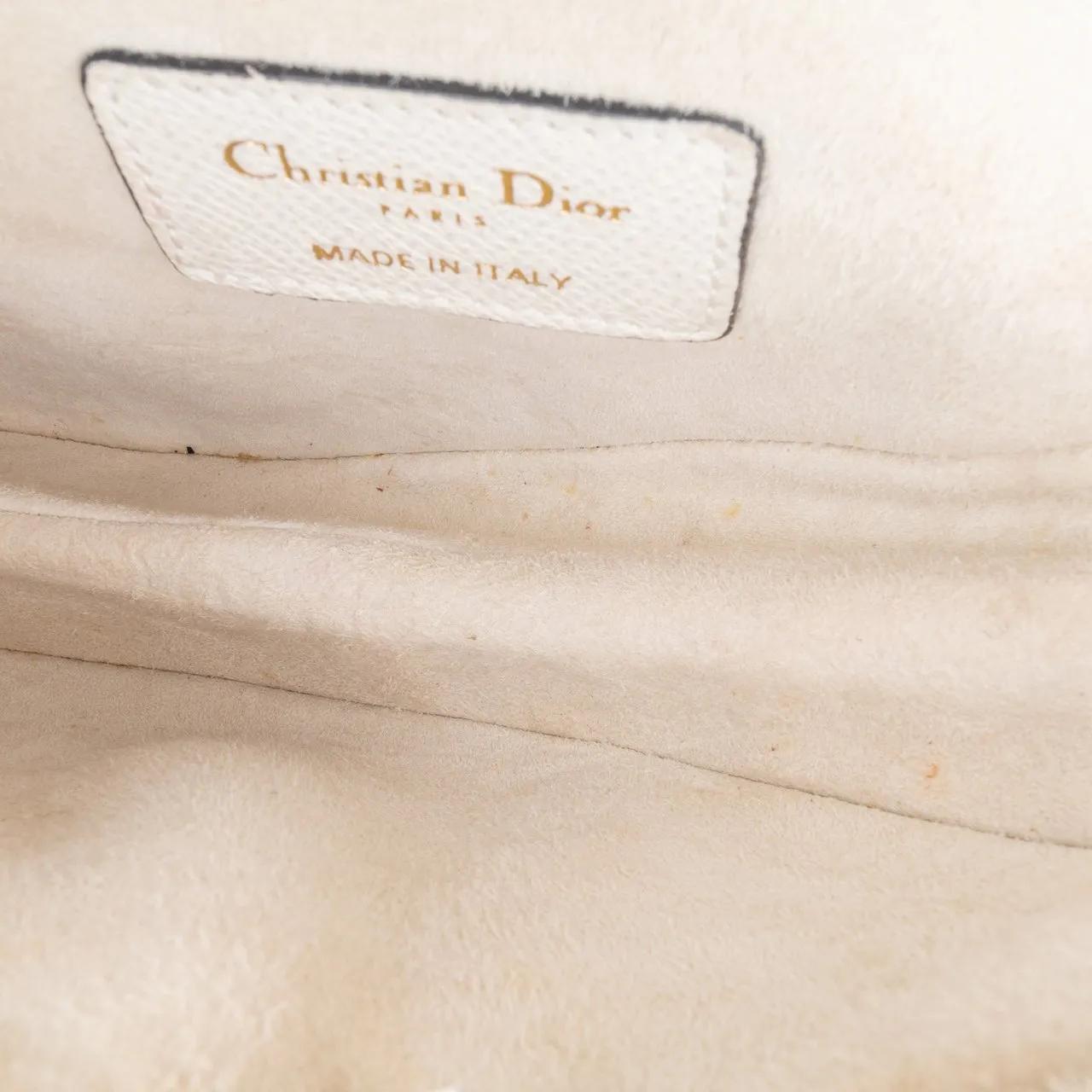 Thumbnail - Christian Dior Hobo Bags - 2020 Mini Leather Saddle Bag - Gr. unisize - in Weiß - für Damen