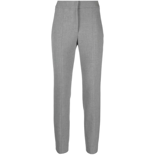 Peserico Grey Straight Trousers Grey Pantaloni