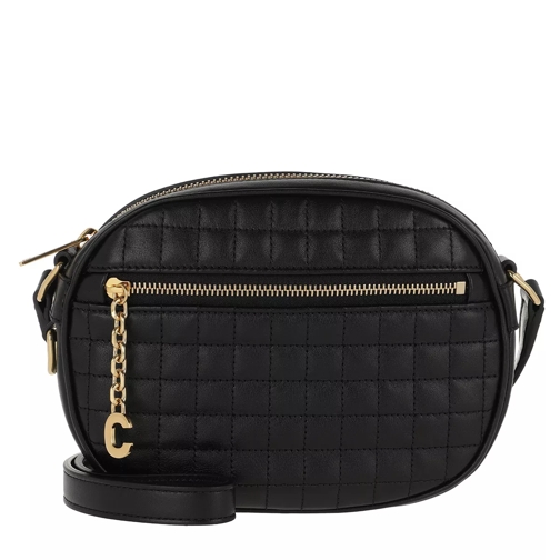 Celine C Charm Bag Small Quilted Leather Black Crossbodytas