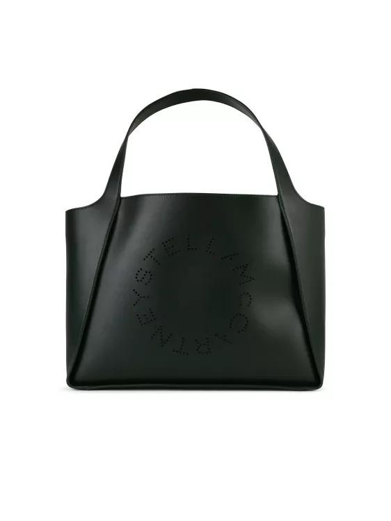 Stella McCartney Tote - Soft%27 Shopping Bag In Green Alter Mat - Gr. unisize - in Schwarz - für Damen