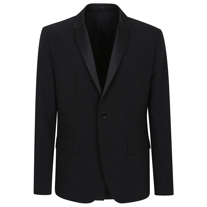 Dondup Blazer Black Tuxedo Lapel Blazer Black