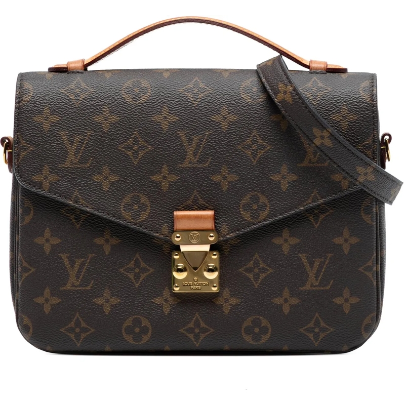 Louis Vuitton Schultertasche Monogram Pochette Metis braun
