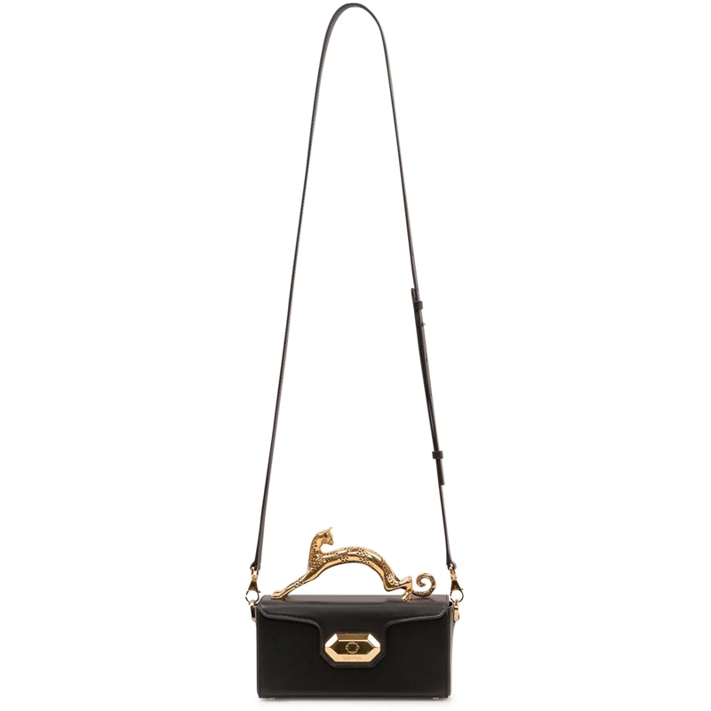 Lanvin Tote Borsa Nano con Manico Scultura schwarz(Image 2)