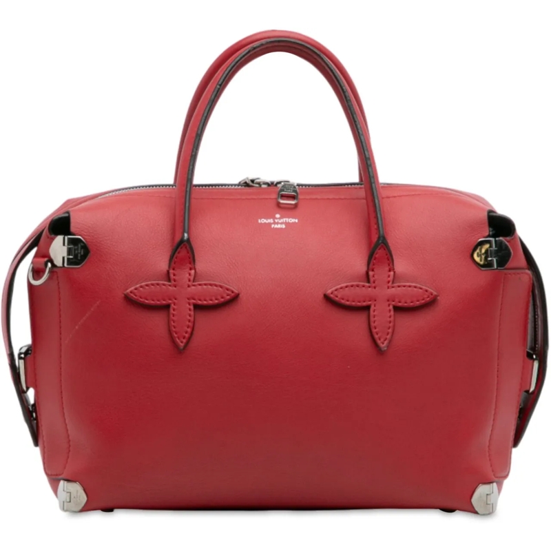 Louis Vuitton Schultertasche Smooth Calfskin Garance Satchel rot