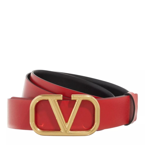 Valentino Garavani VLogo Reversible Bicolor Belt Black/Red Wendegürtel