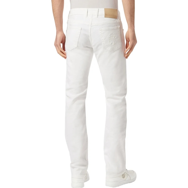 BILLIONAIRE Jeans mit geradem Bein Jeans Regular Fit weiss(Image 2)