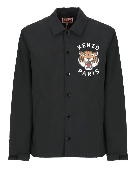 Kenzo - Black Padded Padded Jacket - Größe M - schwarz