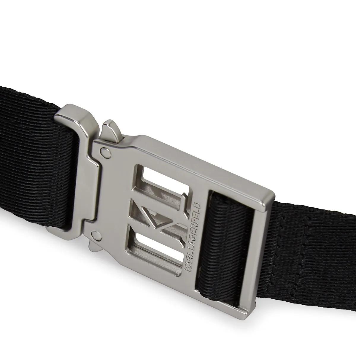 Thumbnail - Karl Lagerfeld Gürtel - K/Urban Gürtel aus Gurtband - Gr. ONE SIZE - in Schwarz - für Damen