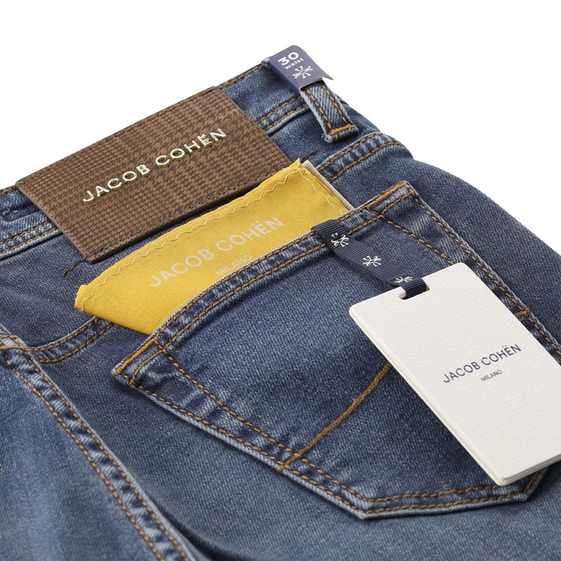Jacob Cohen Jeans Jeans aus Baumwoll-Kaschmir-Mix blau(Image 4)